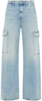 7 For All Mankind Wide Jeans 7 For All Mankind , Blue , Dames - W24,W25,W26,W28,W27