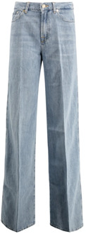 7 For All Mankind Wide Jeans 7 For All Mankind , Blue , Dames - W24