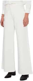 7 For All Mankind Wide Trousers 7 For All Mankind , White , Dames - W25,W26,W27