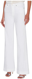 7 For All Mankind Wide Trousers 7 For All Mankind , White , Dames - W27,W25,W29