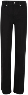 7 For All Mankind Wijde pijp hoge taille jeans 7 For All Mankind , Black , Dames - W25,W26