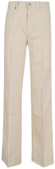 7 For All Mankind Witte Jeans Damesmode 7 For All Mankind , Beige , Dames - W26,W25,W32,W28,W24