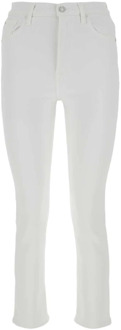 7 For All Mankind Witte stretch cotton blend luxe vintage jeans 7 For All Mankind , White , Dames - W26,W28,W25,W30