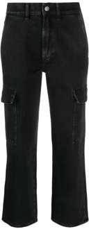 7 For All Mankind Zwarte Jeans voor Dames Aw23 7 For All Mankind , Black , Dames - W24,W30,W27,W26