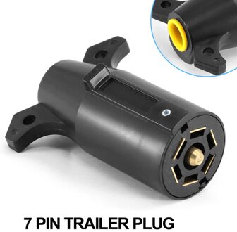 7-Gat Trailer Plug Blade Ronde Connector Rv Onderdelen 12V Trekhaak Tow-Trailer End Supply Voor Uw caravan, trailer, En Truck.