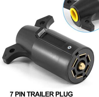 7-Gat Trailer Plug Blade Ronde Connector Rv Onderdelen 12V Trekhaak Tow-Trailer End Supply Voor uw Caravan Trailer En Truck.