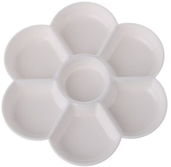 7 Gaten Palet Acryl Gouache Aquarel Verf Palet Plastic