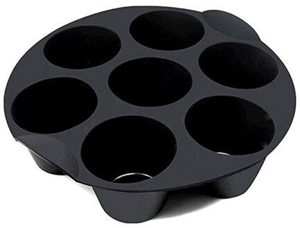 7 Gird Ronde Cake Bakplaten Non-stick Siliconen Lucht Friteuse Onderdelen P9YD 18cm