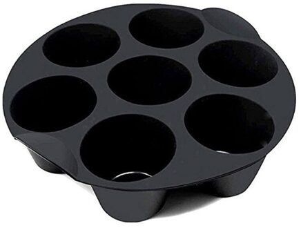 7 Gird Ronde Cake Bakplaten Non-stick Siliconen Lucht Friteuse Onderdelen P9YD 21cm