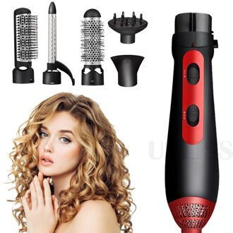 7 In 1 Air Brush Kam Multifunctionele Haarverzorging Gereedschappen Föhn Blower Professionele Haar Rechttrekken Curling Borstel au plug