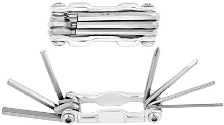 7 In 1 Fiets Gereedschap Sets Mountainbike Fietsen Multi Repair Tool Kit Pin Sleutel Carbon Stalen Pin Wrench Voor professionele Rijders zilver