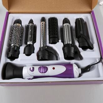 7 In 1 Hair Dryer Multifunctional Blow Dryer Professional Hairdryer Machine Comb Hair Curler Straightener DIY Styling Tools 45D