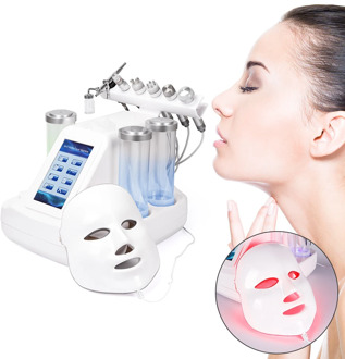7 In 1 Hydra Dermabrasion Peel Clean Skin Care BIO Light RF Vacuum Face Skin Cleaning Hydro Water Oxygen Jet Peel Machine