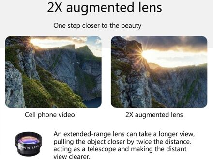 7 In 1 Telefoon Camera Lens Kit Groothoek/Fisheye Lens Speciale Effecten Lens Kit Voor Smartphones/En-Roid Telefoons Camera T84C