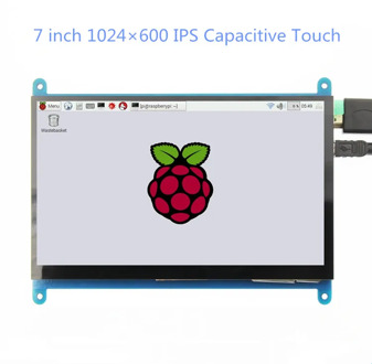 7 inch 1024*600 IPS Capacitive Touch Panel TFT LCD Module Screen Display for Raspberry Pi 3 B+/4b