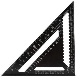 7 Inch 12 Inch Aluminium Driehoek Hoek Heerser Pleinen Voor Houtbewerking Snelheid Plein Hoek Gradenboog Meetinstrumenten Heersers 12duim Metric