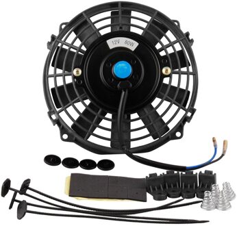 7 Inch Auto Cooling Fan High Power Auto Universal Watertank Elektronische Fan Cooler Radiator Koeling Thermo Elektrische Ventilator Universele