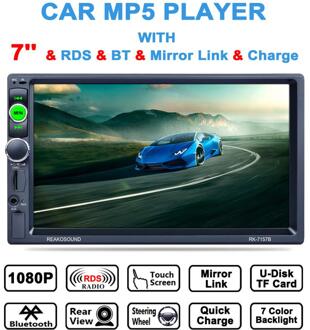 7 Inch Auto Dual Spindel Bluetooth MP5 Speler Omkeren Achteraanzicht Alle-In-Een Machine 7157B Autoradio 'S multimedia Speler