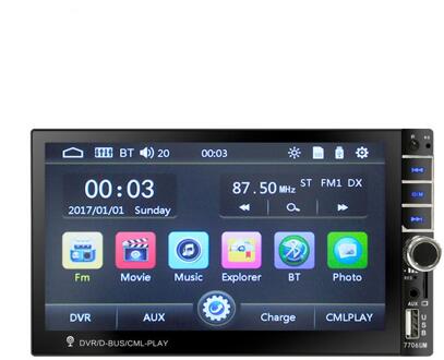 7 Inch Auto MP5 Speler Bluetooth Handsfree Stereo Radio Usb Tf Fm Omkeren Assist 7706UM Auto Elektronica Met afstandsbediening