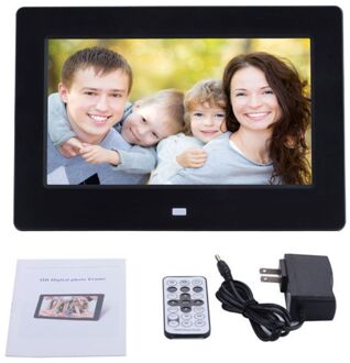 7 Inch Digitale Fotolijst Digitale Fotolijst Met Tn Display Speler Met Afstandsbediening zwart