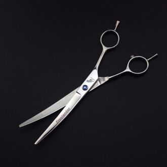7 Inch Hond Schaar Set Professionele Pet Grooming Kit Direct Dichte Dunner Schaar En Gebogen Pet Grooming Schaar curved scissors