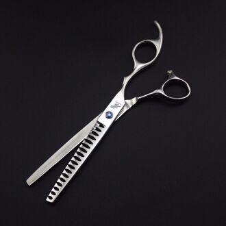 7 Inch Hond Schaar Set Professionele Pet Grooming Kit Direct Dichte Dunner Schaar En Gebogen Pet Grooming Schaar fishbone scissors
