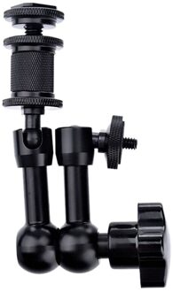 7 Inch Instelbare Wrijving Macht Scharnierende Aluminium Magic Arm Met Zowel 1/4 Inch Draad Schroef Voor Lcd Monitor/Led lichten