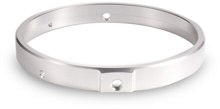 7 Inch Led Koplampen Trim Beugel Voor Lamp Motorfiets Spotlights Adapter Ring Motorfiets Beugel Zwart Chrome Universal Zilver