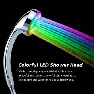 7 Kleur Handdouche Overhandigen Led Douchekop Met Romantische Automatische Led Verlichting Voor Badkamer