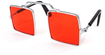 7 Kleur Hond Huisdier Bril Eye-Wear Pet Zonnebril Foto Props Accessoires Dierbenodigdheden Kat Bril Huisdier decoratie Rood