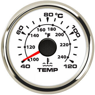 7 Kleuren Backlight Water Temperatuurmeter 52Mm Water Temp Meter 40 ~ 120 Celsius 3/8 Npt Sensor Voor Marine boot Auto Indicator WS