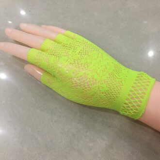 7 Kleuren Mode Korte Mesh Punk Sexy Night Club Vingerloze Handschoenen Voor Vrouwen Verkoopt 610 wedding handschoenen