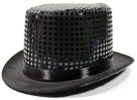 7 kleuren volwassenen top hoed voor dans Magische Hoeden jazz hoed paillette Prestaties Caps kerst hoeden festival dans accessoires zwart