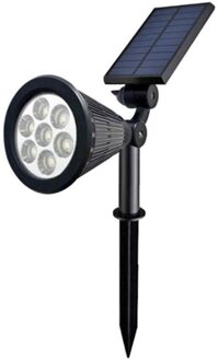 7 Led Solar Gazon Lamp Spotlight Waterdichte Licht Controle Invoegen Vloer Tuin Licht Outdoor Verstelbare Tuin Landschap Lamp cold wit
