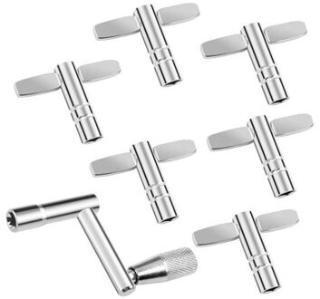 7 Pack Drum Sleutel, drum Tuning Sleutel Continue Beweging Snelheid Sleutel 6 X T-Type Drum Sleutel En 1 X Z-Type drum Sleutel