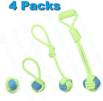 7 Pakket Kauwen Katoenen Touw Hond Speelgoed Hond Outdoor Tanden Schoonmaken Hond Touw Speelgoed Puppy Kauwen Molaire Speelgoed Bulldog Pug zwart