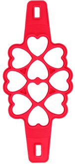 7 Paterns Silicone Non Stick Fantastische Ei Pannenkoek Maker Ring Keuken Bakken Omelet Mallen Flip Fornuis Ei Ring Mold 10hart