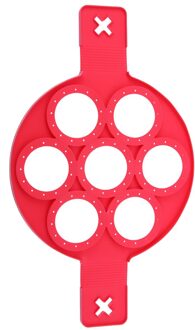7 Paterns Silicone Non Stick Fantastische Ei Pannenkoek Maker Ring Keuken Bakken Omelet Mallen Flip Fornuis Ei Ring Mold 7-ronde