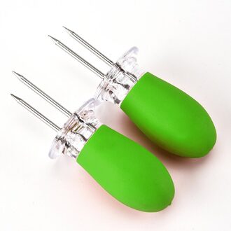 7 Pcs 6 Pcs Recyclebaar Rvs Corn Houders Barbecue Accessoires Grill Gereedschap Keuken Bbq Eten Spiesjes Dog Vlees vorken