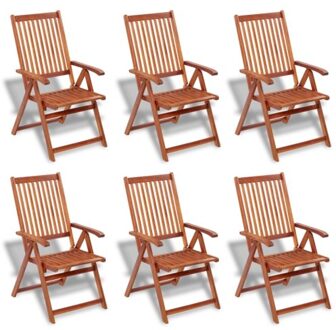 7 pcs. Dining table Garden furniture set wood