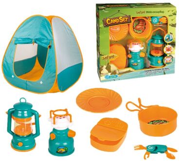 7 Pcs Kids Camping Tent Set Play Indoor En Outdoor Camping Speelgoed Voor Peuters 24BE