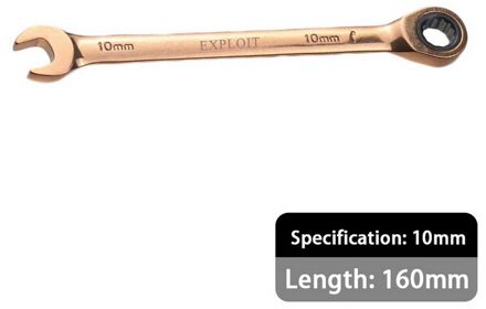 7 Pcs Kleur Ratelsleutel Multifunctionele Dual-Purpose Open Beweegbare Moersleutel Handgereedschap Set 8-19mm 10mm