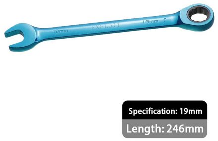 7 Pcs Kleur Ratelsleutel Multifunctionele Dual-Purpose Open Beweegbare Moersleutel Handgereedschap Set 8-19mm