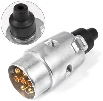 7 Pin 12 Volt Aluminium Socket Multi-functionele Truck Kabel Connector Europese Type Trailer Signaal Lamp Display