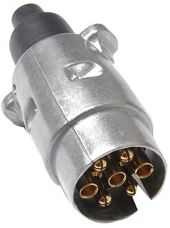 7 Pin Aluminium Plug Trailer Truck Towing Elektra 12V Connector (Plug)