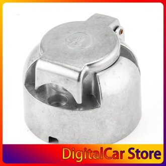 7-Pin Connector Trailer Socket Zware Ronde Bedrading Socket 12V Trekhaak Trekhaak Caravan Vrachtwagen Socket Auto accessoires