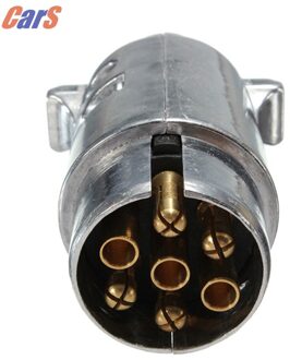 7 Pin Trailer Ute Socket Auto Elektrische Plug Sockets Ronde Mannelijke Metalen Caravan Vrachtwagen Ute Auto-onderdelen Boot