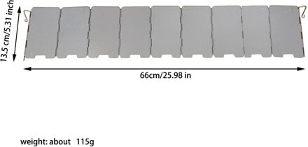 7 Platen Outdoor Gasfornuis Wind Shield Opvouwbare Camping Koken Brander Winddicht Scherm Aluminium Picknick Kachel Voorruit 9 Plates