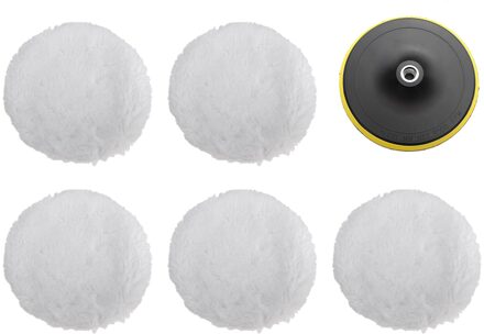7 ''Polijstmachine/Buffer Kit Zachte Wol Bonnet Pad Wit Auto Polijstmachine Auto Lichaam Polijsten Schijven reeks 2