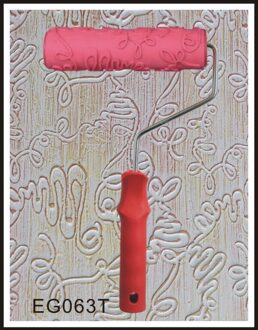 7 "Rubber Roller Reliëf Textuur Patroon Verf Roller Thuis Decoratie Kwast Achtergrond Muur Tool 7 Inch